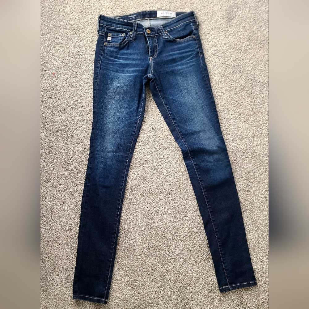 Ag Adriano Goldschmied Blue Skinny Jeans Classic Style